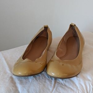 Patent Leather Beige Abby Banana Republic Flats